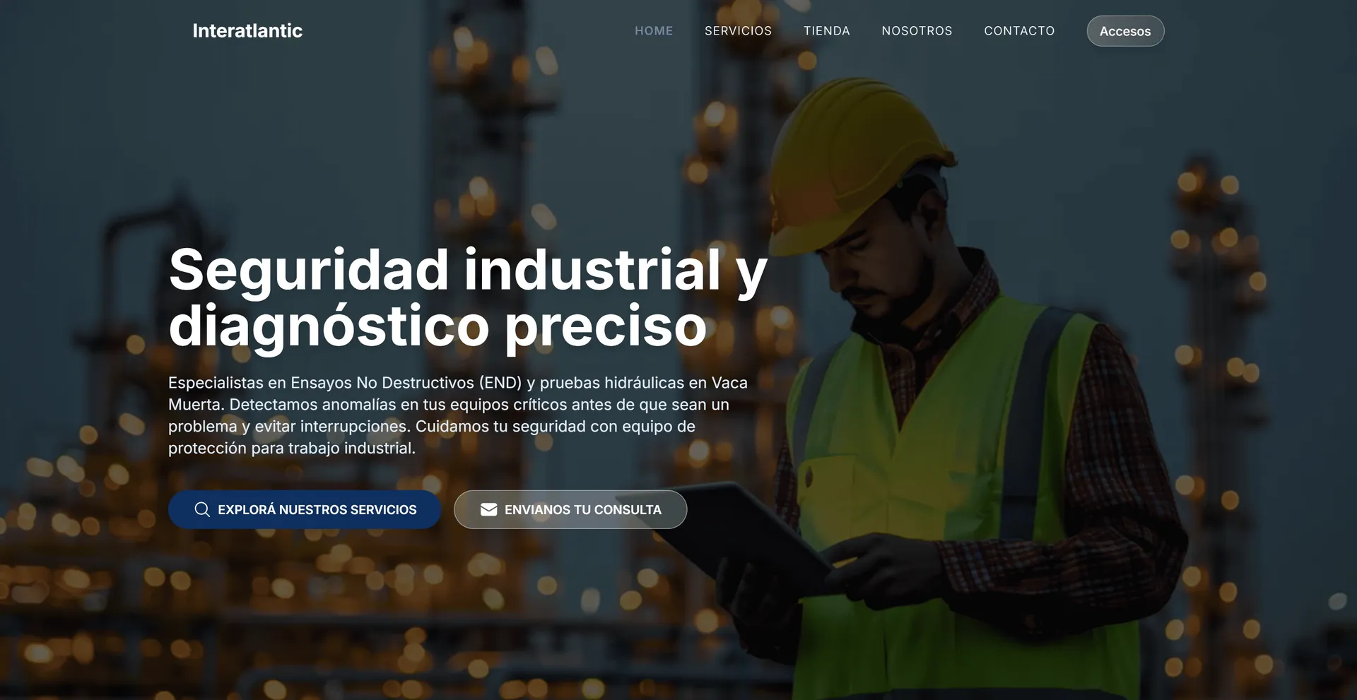 Mockup de página web realizada por PVS Estudio — captura 1